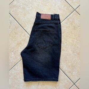 Stylish Black Denim Jean Shorts for Men